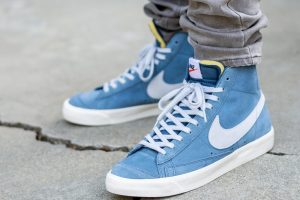 Nike Blazer Mid 77 Suede Thunderstorm WDYWT On Feet