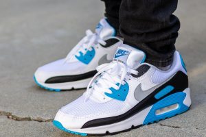 Nike Air Max 90 Laser Blue WDYWT On Feet AKA Air Max III