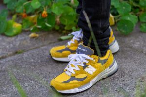 New Balance 992 Yellow WDYWT On Feet