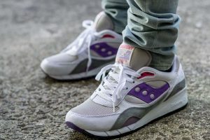 Saucony Shadow 6000 OG White Purple WDYWT On Feet