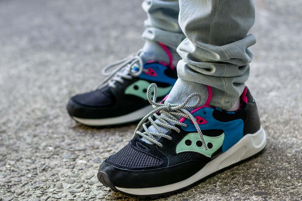 saucony jazz on feet