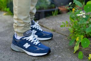 New Balance 993 Vintage Indigo WDYWT On Feet