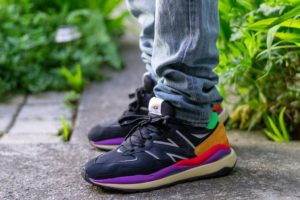 New Balance 57 40 Black Vivid Cactus WDYWT On Feet