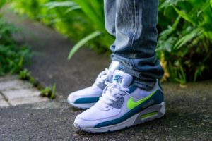 Nike Air Max 90 Spruce Lime WDYWT On Feet