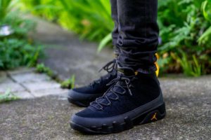 Air Jordan 9 University Gold Black WDYWT On Feet