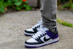 Nike Dunk SB Low Court Purple Jpack White Laces WDYWT On Feet