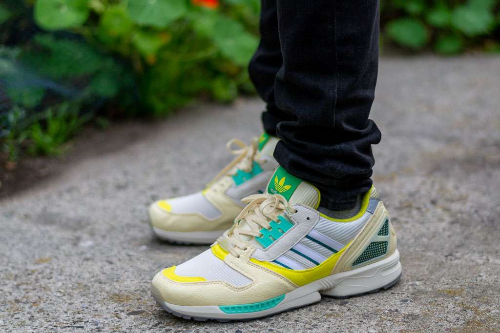 Adidas ZX 8000 Frozen Lemonade WDYWT On Feet