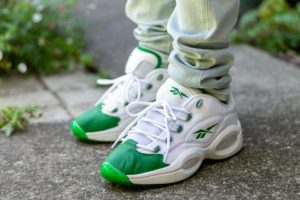 Reebok Question Low White Green WDYWT On Feet