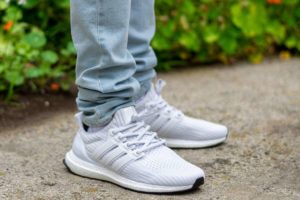 Adidas Ultraboost 4.0 DNA Cloud White WDYWT On Feet