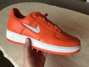 Air Force 1 Color of the month Safety Orange with Orange Laces