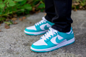 Nike Dunk Low Clear Jade On Feet