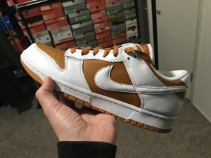 Nike Dunk Low Reverse Curry With brown laces