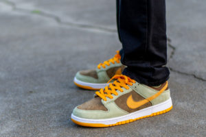 Nike Dunk Low Dusty Olive (Ugly Duckling) On Feet
