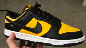 Reverse Goldenrod Dunks In Hand