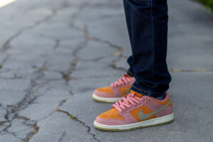 Nike SB Dunk Low Red Stardust WDYWT On Feet