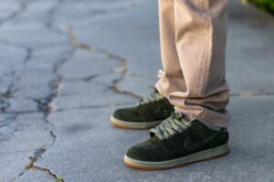 Nike SB Dunk Low Pro B Sequoia WDYWT On Feet