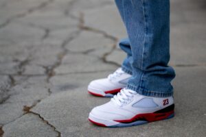 Air Jordan 5 Fire Red On Feet WDYWT