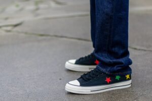 Converse Star Player 76 Ox x Daily Paper On Feet WDYWT