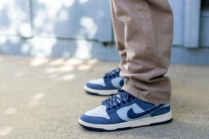 Nike Dunk Low Denim Armory Blue On Feet WDYWT