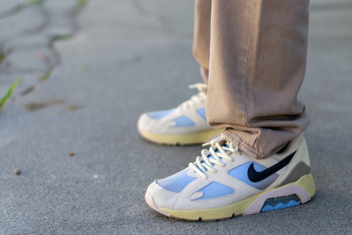 Nike Air 180 Light Khaki On Feet WDYWT